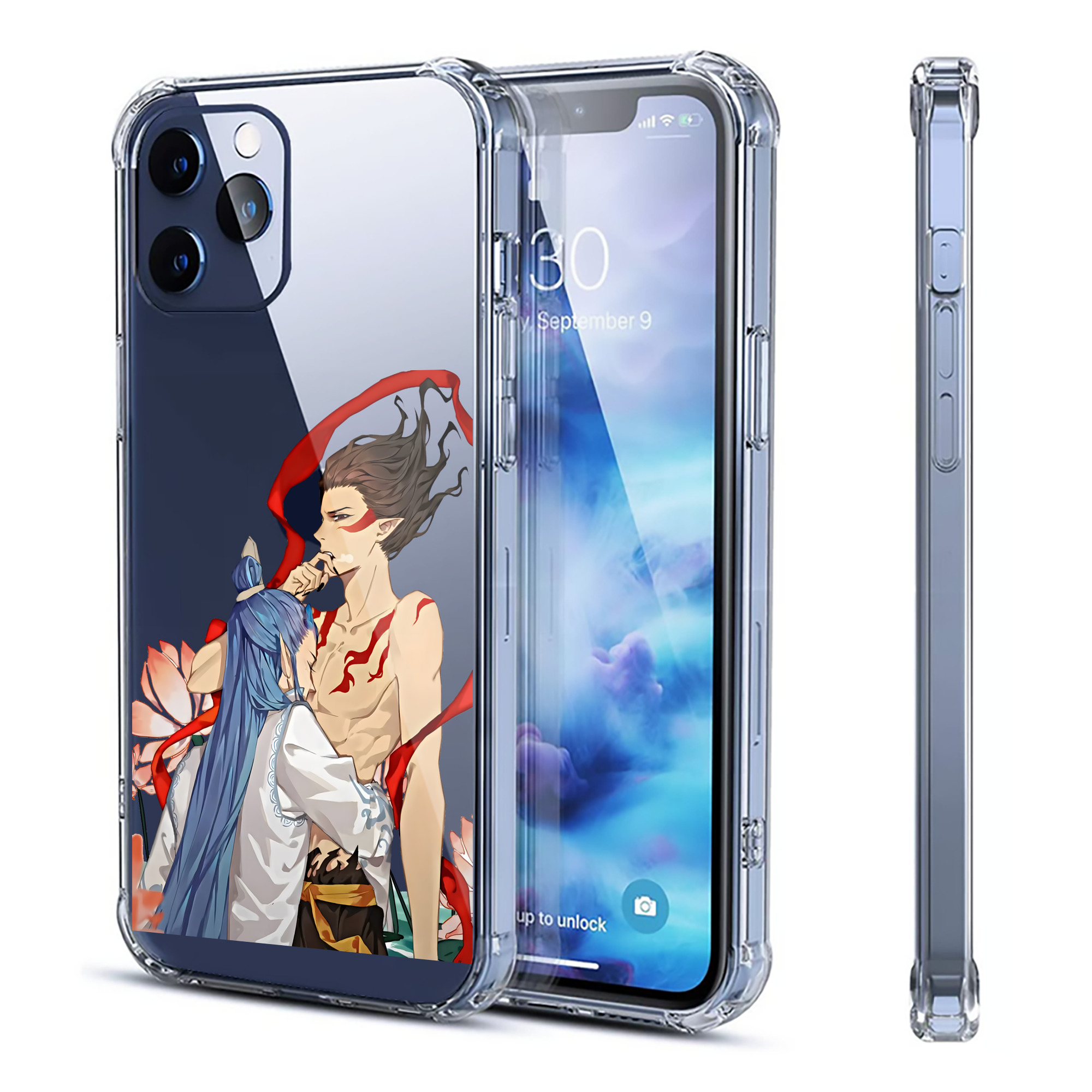 （画像用） Ne Zha 2 ナタ 魔童の大暴れ 【iPhone 12シリーズ対応】透明スマホケース（クリアソフトケース）